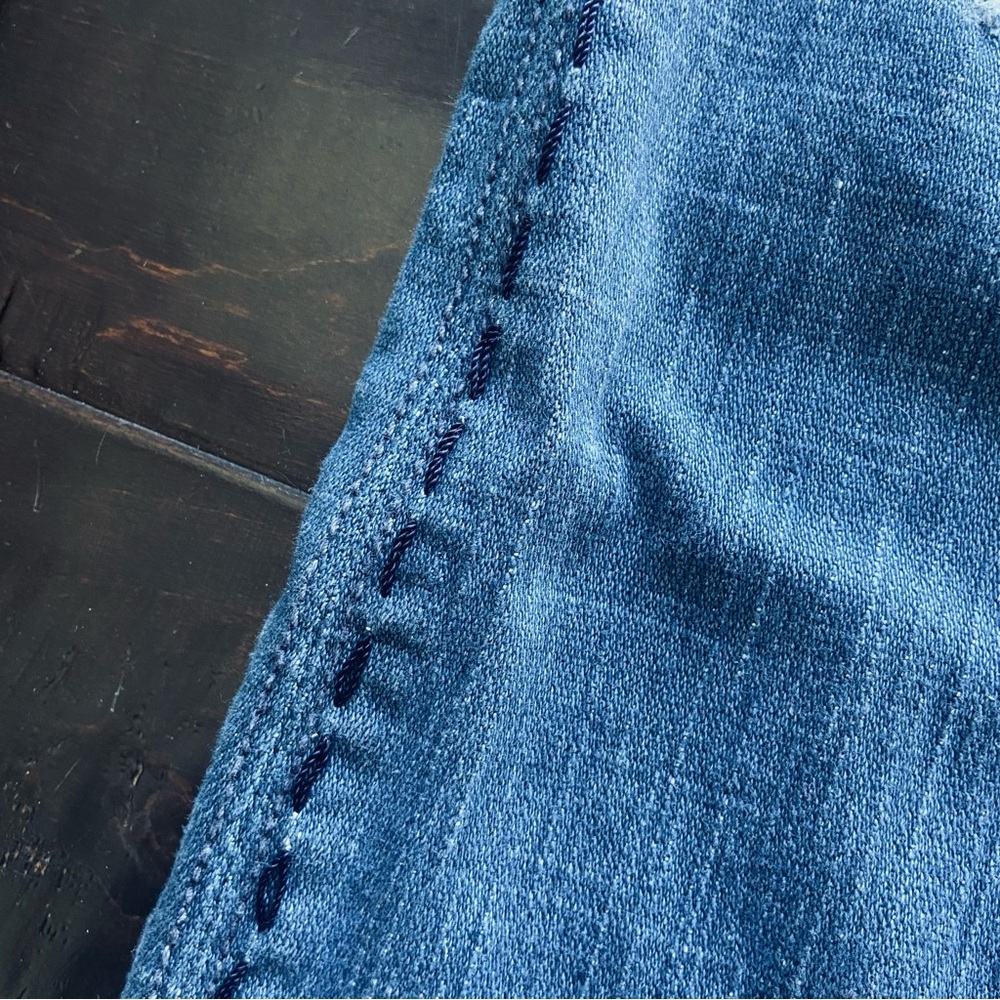 Antik Denim Distressed Embroidered Bohemian Flare Jeans Women's Size 28 - Picture 14 of 14